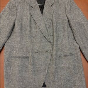 Rena Rowan Gray Double-Breasted Blazer